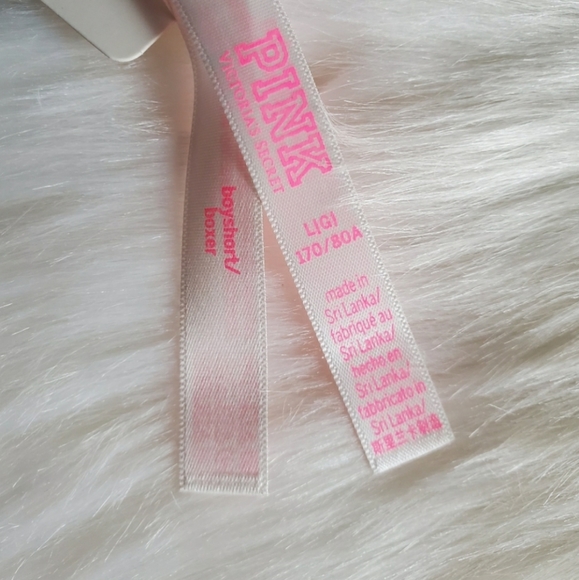 PINK VICTORIA'S SECRET LOGO BOYSHORT SIZE L - Picture 2 of 3